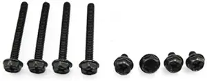 XSPC Radiator Screw Set, 6-32 UNC, Mixed 5mm & 30mm, Black, 8-Pack