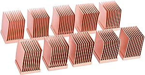 Alphacool 17426 GPU RAM Copper Heatsinks 10x10mm - 10pcs Air Cooling Passive Coolers