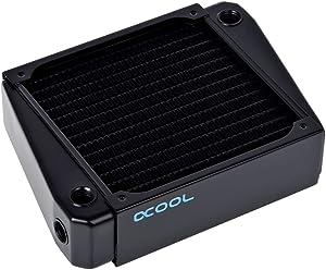 Alphacool NexXxos XT45 Full Copper 140mm Radiator V.2, 140mm x 1, Single Fan