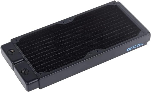 Alphacool NexXxos ST30 Full Copper 240mm Radiator V.2, 120mm x 2, Dual Fan, Black