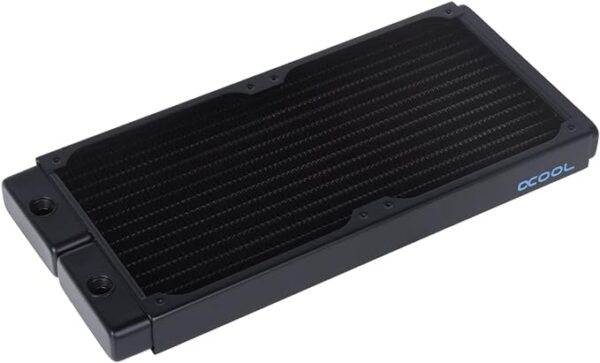 Alphacool NexXxos ST30 Full Copper 280mm Radiator V.2, 140mm x 2, Dual Fan, Black