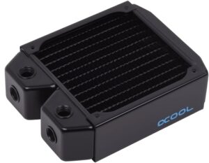 Alphacool NexXxos XT45 Full Copper 120mm Radiator V.2, 120mm x 1, Single Fan